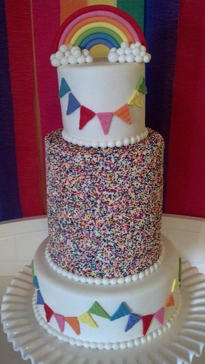 Macy's Rainbow Birthday Bash - Cake by Bethany Whitford
