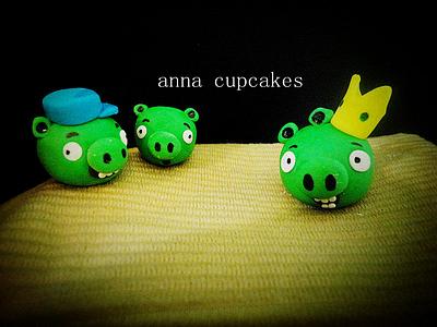 bad piggies - Cake by annacupcakes