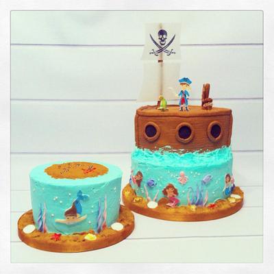 Pirates and mermaids - Cake by Teresa Frye