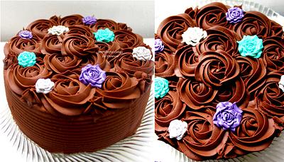 Chocolate Roses - Cake by Vanessa