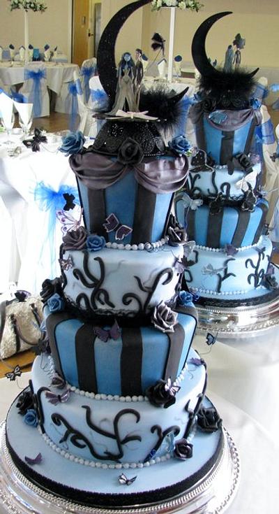 Corspe Bride & Groom Wedding Cake - Cake by dazzleliciouscakes