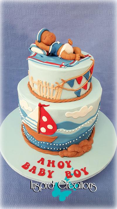 Ahoy baby boy - Cake by Willene Clair Venter