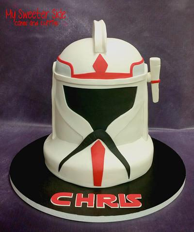 Clone Trooper Helmet - Cake by Pam from My Sweeter Side
