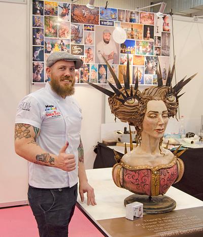 Live sculpting at Cake & Bake Germany - Cake by Daniel Diéguez