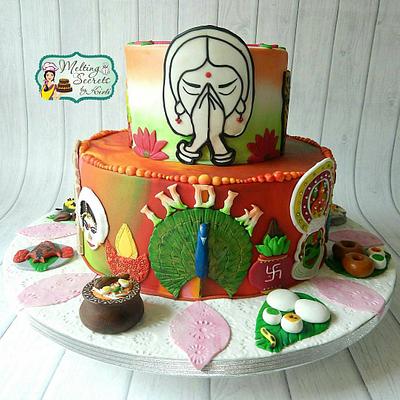 Incredible India International Cake Collaboration - Memoirs of My Beautiful Travels  - Cake by Melting Secrets by Kirti