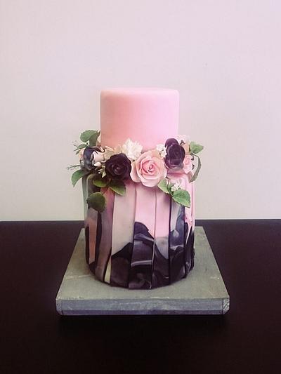 Pink marble cake - Cake by Bakverhalen - Angelique