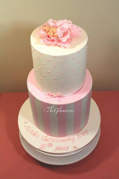 christening cake - Cake by theglamorouscakes