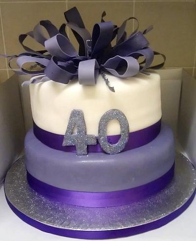 40 th birthday cake  - Cake by shelley
