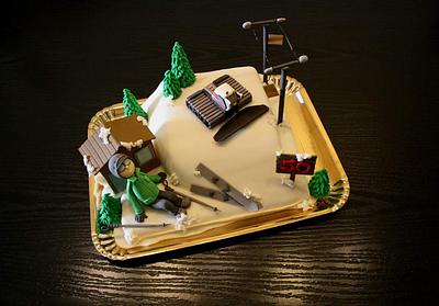 Skiing  - Cake by Rozy