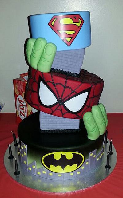 Super Hero's 21st - Cake by Kim Jury