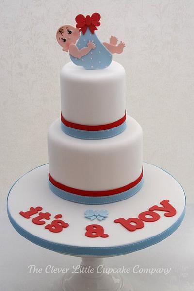 Baby Welcoming Cake - Cake by Amanda’s Little Cake Boutique