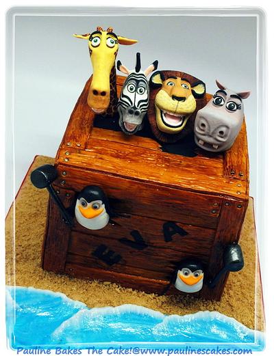 Bang! Bang! Crash! The Madagascar "Crate Break" - Cake by Pauline Soo (Polly) - Pauline Bakes The Cake!