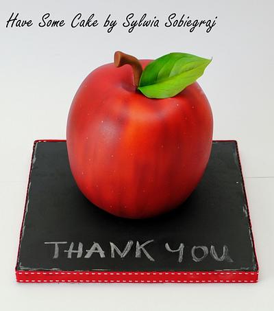 " Thank you " cake for the Teacher - Cake by Sylwia Sobiegraj The Cake Designer