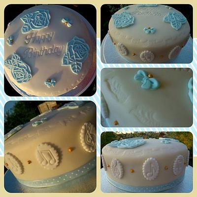 A blue birthday - Cake by Doro