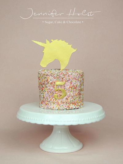 Simple Unicorn Cake - Cake by Jennifer Holst • Sugar, Cake & Chocolate •