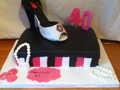 My first attempt at a shoe.....  - Cake by Toni Lally