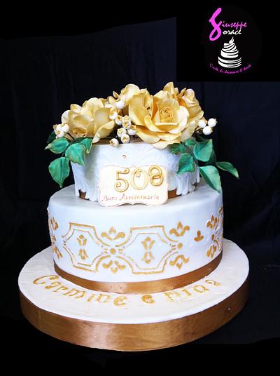 golden wedding - Cake by giuseppe sorace