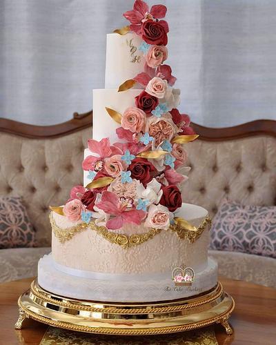 Dolce and Gabbana Inspired Wedding Cake - Cake by Sumaiya Omar - The Cake Duchess 