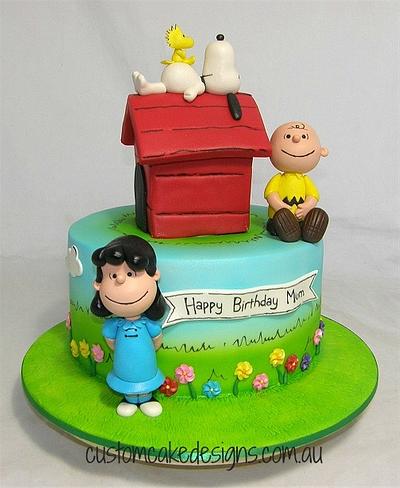 Snoopy 60th Birthday Cake - Cake by Custom Cake Designs