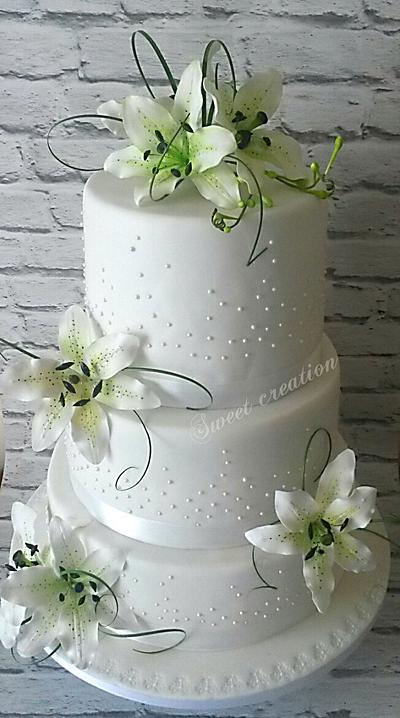 wedding cake  - Cake by Ania - Sweet creations by Ania
