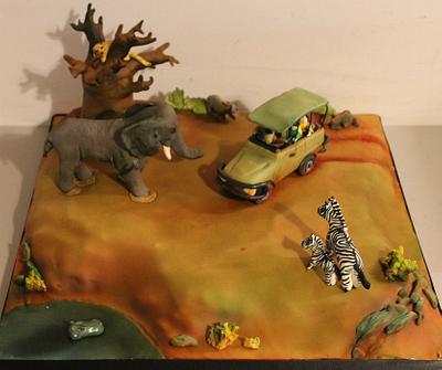 On safari! - Cake by Happyhills Cakes