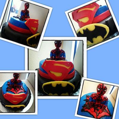 A Superhero Birthday Cake - Cake by cakescandiesbyon