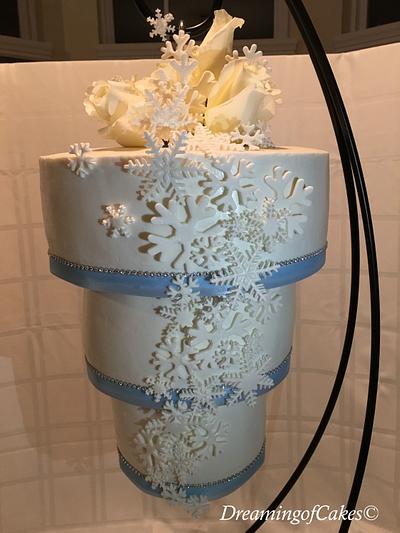Winter Wonderland Hanging Chandelier Cake - Cake by Brandy-The Icing & The Cake