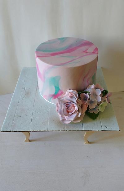 Floral cake - Cake by María Laura Sarrias