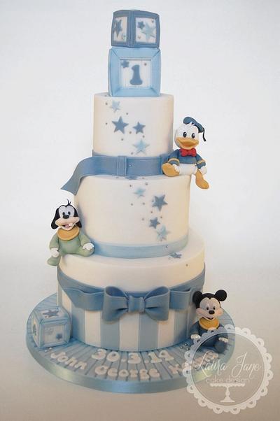 Baby Disney Christening - Cake by Laura Davis