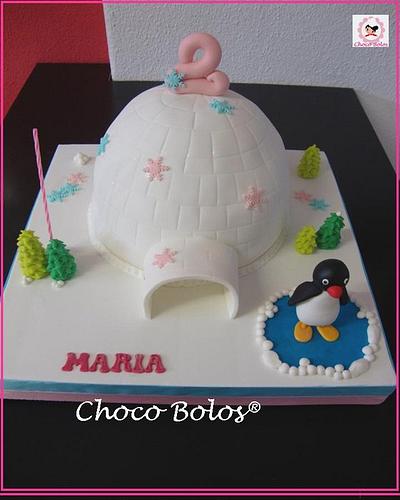 Pingu - Cake by ChocoBolos