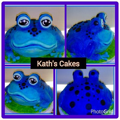Blue Dart Frog - Cake by Cakemummy