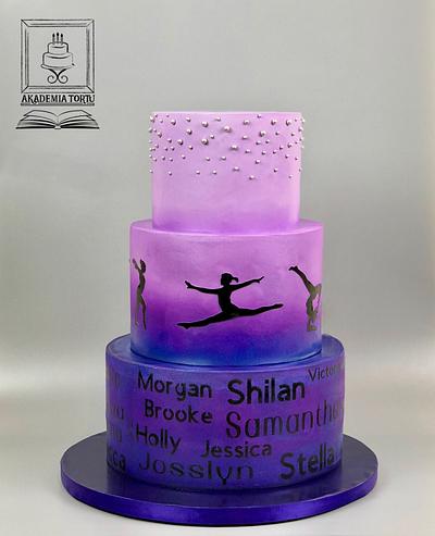 4th birthday gymnastics themed birthday cake | Dana Brown | Flickr