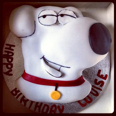 Brian the dog (family guy) - Cake by MorleysMorishCakes
