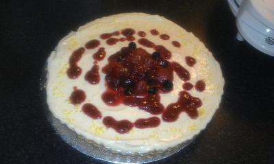 My first cheesecake! - Cake by Kirsty