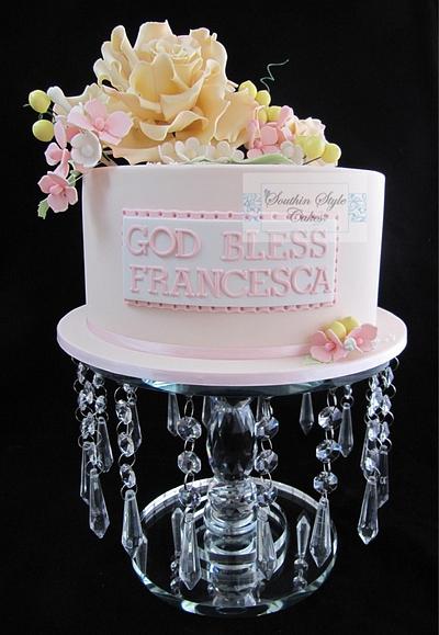 Fondant flower cake - Cake by Southin Style Cakes