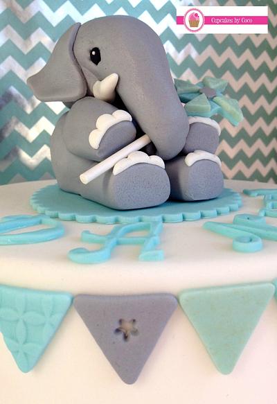 Christening Cake for a Baby Boy - Cake by Cupcakes by Coco