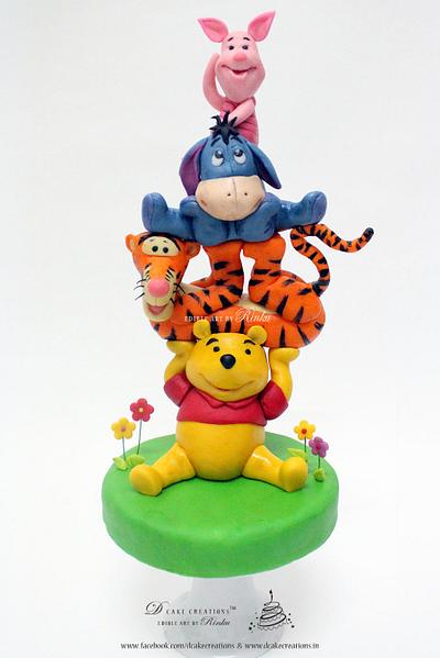 Winnie the Pooh & Friends - Cake by D Cake Creations®