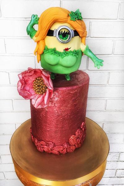Poison Ivy Minion Collab - Cake by Suki Cakes