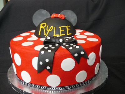 Rylee's Minnie Mouse - Cake by Pam - Kingman Cake Company