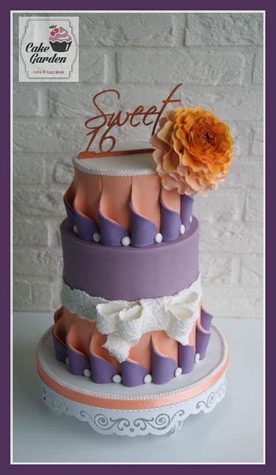 Sweet Sixteen Cake - Cake by Cake Garden 