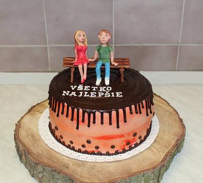 Couple of lovers  - Cake by Sugar Witch Terka 
