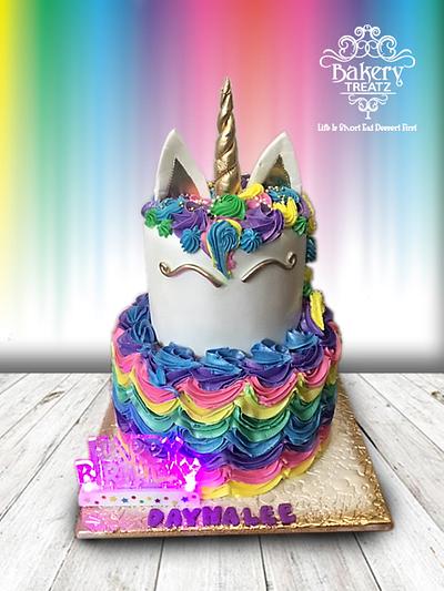 Rainbow Unicorn Cake - Cake by MsTreatz