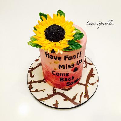 Sunflower  - Cake by Deepa Pathmanathan