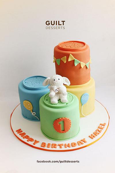 Stacking Cups & Baby Lamb - Cake by Guilt Desserts