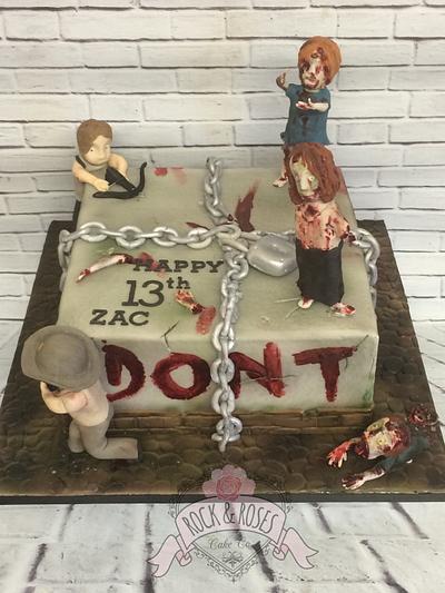 Zombies ....piñata style  - Cake by Rock and Roses cake co. 