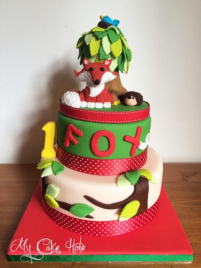 Fox's 1st Birthday - Cake by Leigh Medway