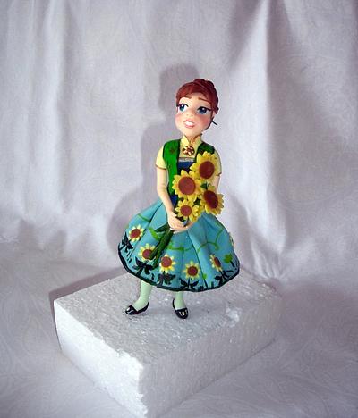 Frozen Fever - Ana (figurine) - Cake by  Diana Aluaş