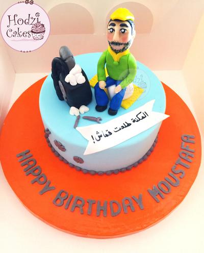 Mechanical Engineer Cake👷🏼🔧⚙️ - Cake by Hend Taha-HODZI CAKES