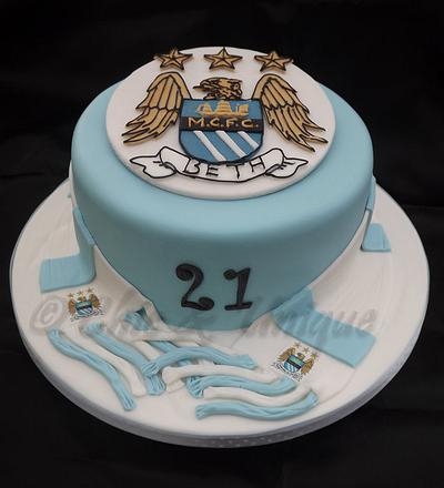 Man City  - Cake by Sharon Young