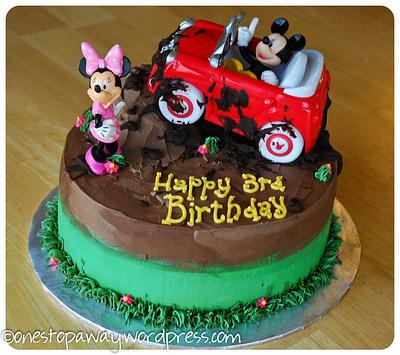 Off Roading Mickey Mouse - Cake by Jen